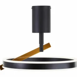 Merida Plafonnier Luminaires Brilliant LED Noir, 1 lumière, Télécommandes