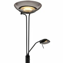 MERLINDA Lampadaire, Lampadaire Luminaires Globo Lighting Noir, 2 lumières