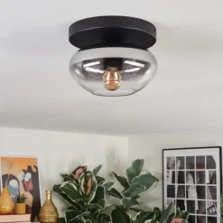 Mertola Plafonnier, Boule lumineuse Clair, Fumé, 1 lumière