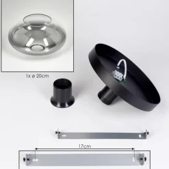 Mertola Plafonnier, Boule lumineuse Clair, Fumé, 1 lumière