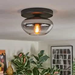 Mertola Plafonnier, Boule lumineuse Clair, Fumé, 1 lumière