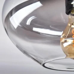 Mertola Plafonnier Chrome, Fumé, 1 lumière