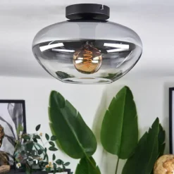 Mertola Plafonnier Clair, Fumé, 1 lumière