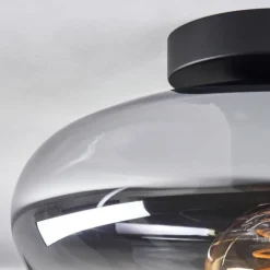 Mertola Plafonnier Clair, Fumé, 1 lumière