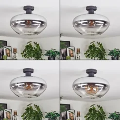 Mertola Plafonnier Clair, Fumé, 1 lumière