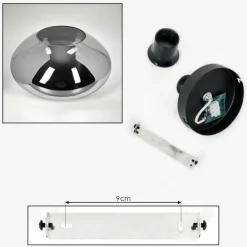 Mertola Plafonnier Fumé, 1 lumière