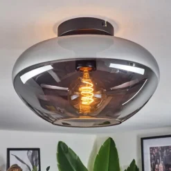 Mertola Plafonnier Fumé, 1 lumière