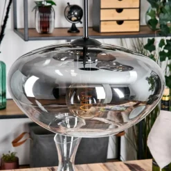 Mertola Suspension, Boule lumineuse Noir, 3 lumières