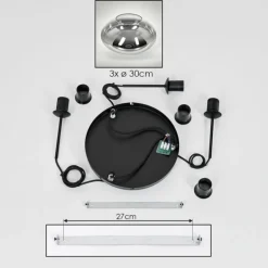 Mertola Suspension, Boule lumineuse Noir, 3 lumières