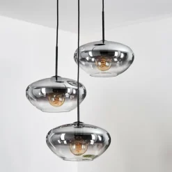 Mertola Suspension, Boule lumineuse Noir, 3 lumières