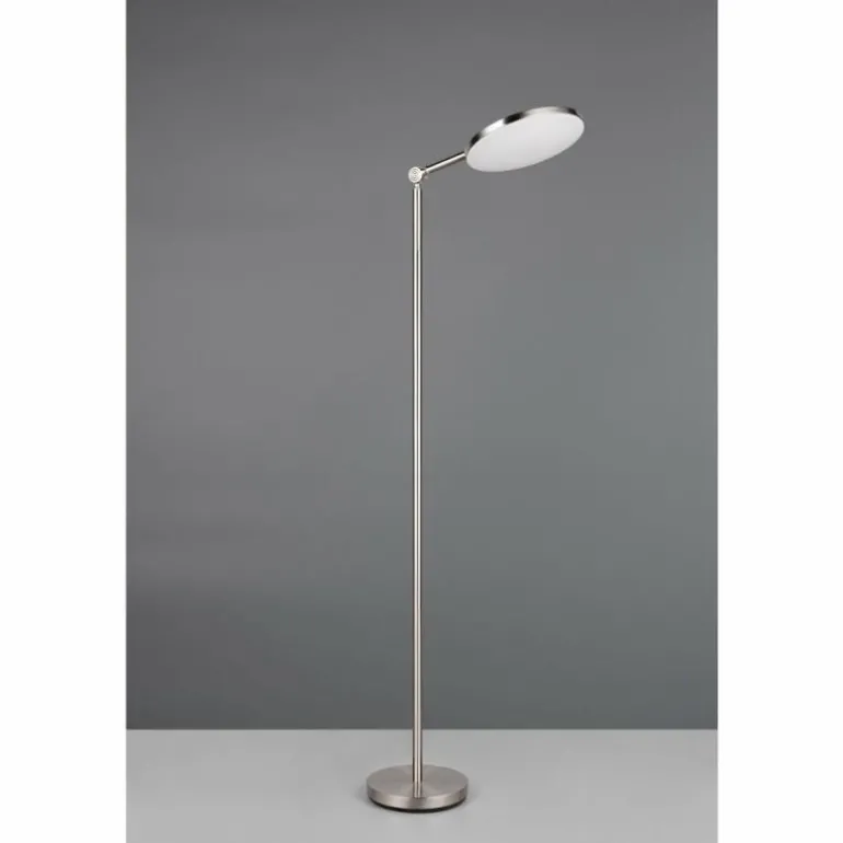 Mondello Lampadaire Luminaires Reality LED Nickel mat, 1 lumière