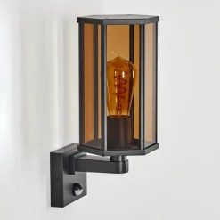 Monfanim Lampe murale d´extérieur Noir, 1 lumière