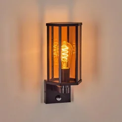 Monfanim Lampe murale d´extérieur Noir, 1 lumière