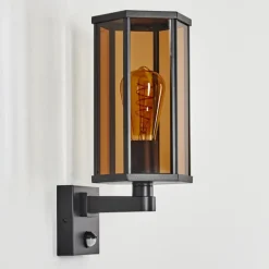 Monfanim Lampe murale d´extérieur Noir, 1 lumière