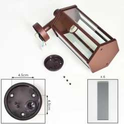 Monfanim Lampe murale d´extérieur Rouille, 1 lumière