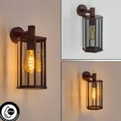 Monfanim Lampe murale d´extérieur Rouille, 1 lumière