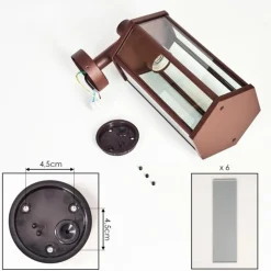 Monfanim Lampe murale d´extérieur Rouille, 1 lumière