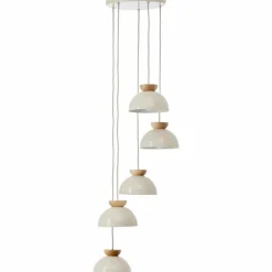 Nalam Suspension Luminaires Brilliant Beige, 5 lumières