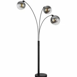Newcastle Lampadaire Luminaires Globo Lighting Noir, 3 lumières