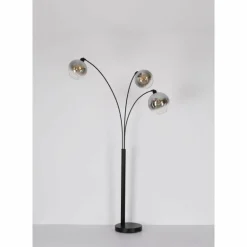 Newcastle Lampadaire Luminaires Globo Lighting Noir, 3 lumières