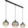 Newcastle Suspension Luminaires Globo Lighting Noir, 3 lumières
