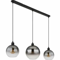 Newcastle Suspension Luminaires Globo Lighting Noir, 3 lumières