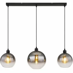Newcastle Suspension Luminaires Globo Lighting Noir, 3 lumières