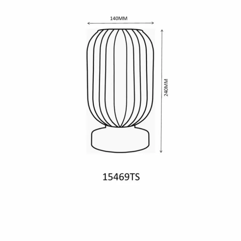 Normy Lampe à poser Luminaires Globo Lighting Noir, 1 lumière