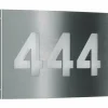 Numéro d'adresse éclairé Albert 6009 LED Acier inoxydable, 1 lumière