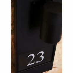 Numéro d'adresse éclairé Konstsmide MODENA Noir, 1 lumière