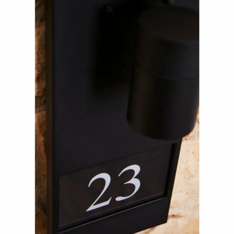 Numéro d'adresse éclairé Konstsmide MODENA Noir, 1 lumière