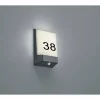 Numéro d'adresse éclairé Trio-Leuchten Kasai LED Anthracite, 1 lumière