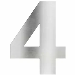 Numéros de maison LCD 4 Acier inoxydable