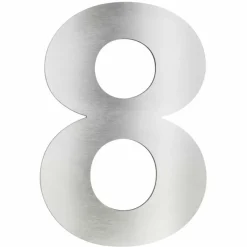 Numéros de maison LCD 8 Acier inoxydable
