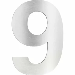 Numéros de maison LCD 9 Acier inoxydable