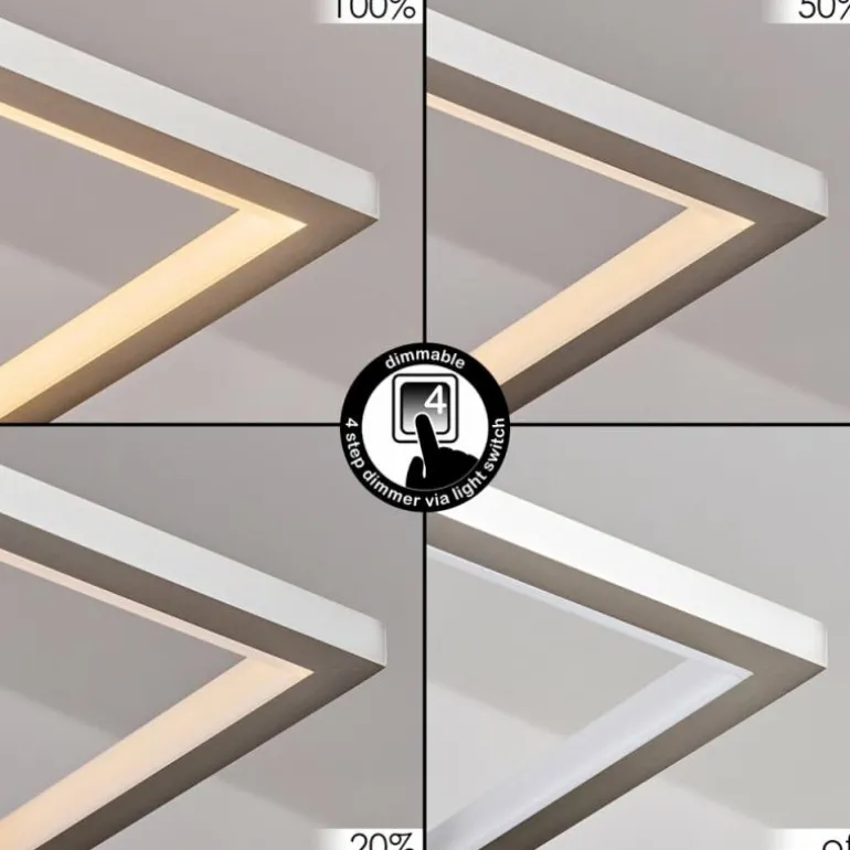 Odeon Suspension, Suspension LED Argenté, 3 lumières