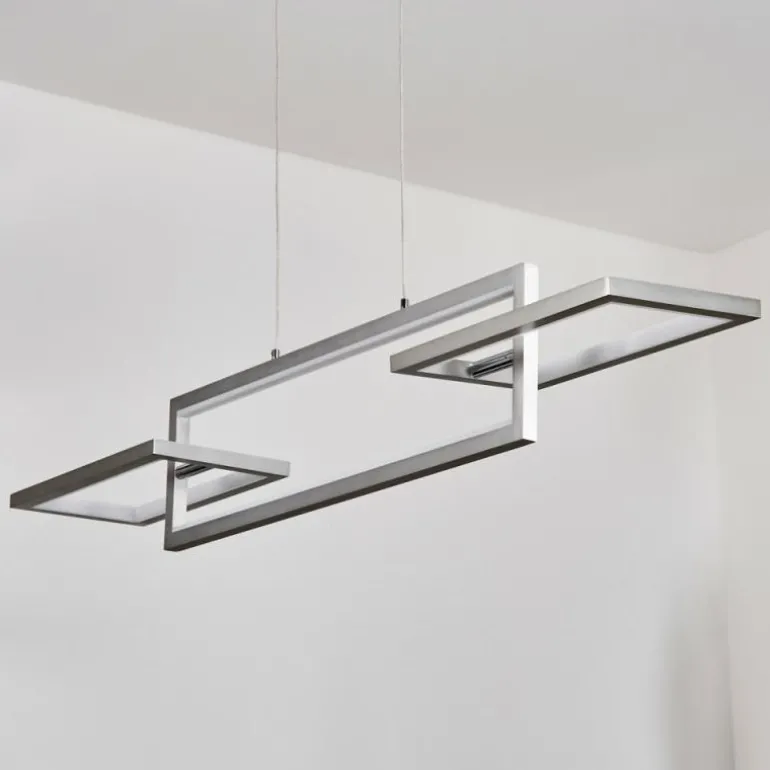 Odeon Suspension, Suspension LED Argenté, 3 lumières