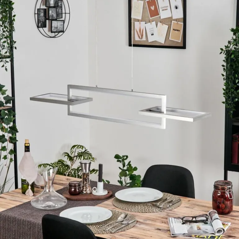 Odeon Suspension, Suspension LED Argenté, 3 lumières