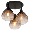 Olsen Plafonnier Luminaires Globo Lighting Noir, 3 lumières