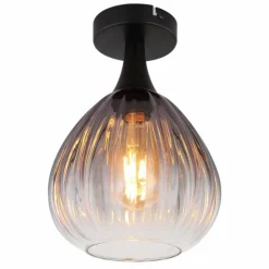 Olsen Plafonnier Luminaires Globo Lighting Noir, 1 lumière