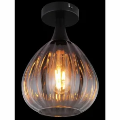 Olsen Plafonnier Luminaires Globo Lighting Noir, 1 lumière