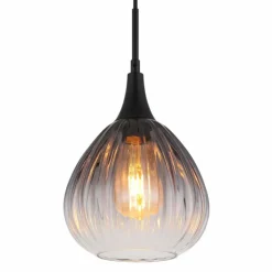 Olsen Suspension Luminaires Globo Lighting Noir, 1 lumière