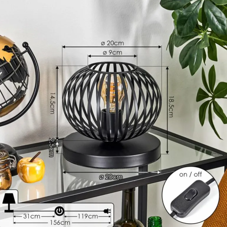 Oravi Lampe à poser Noir, 1 lumière