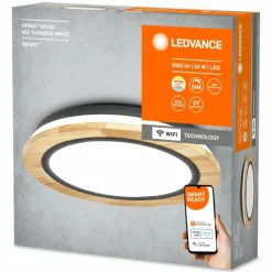 ORBIS Applique murale / Plafonnier Luminaires Ledvance LED Couleur bois, 1 lumière