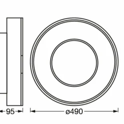 ORBIS Applique murale / Plafonnier Luminaires Ledvance LED Blanc, 1 lumière, Changeur de couleurs