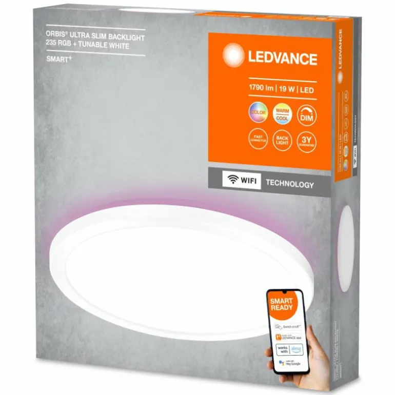 ORBIS Applique murale / Plafonnier Luminaires Ledvance LED Blanc, 1 lumière, Changeur de couleurs