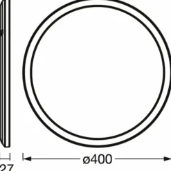 ORBIS Applique murale / Plafonnier Luminaires Ledvance LED Blanc, 1 lumière, Changeur de couleurs