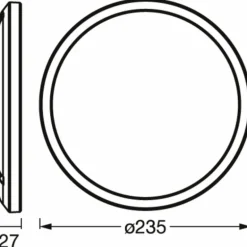 ORBIS Applique murale / Plafonnier Luminaires Ledvance LED Noir, 1 lumière, Changeur de couleurs