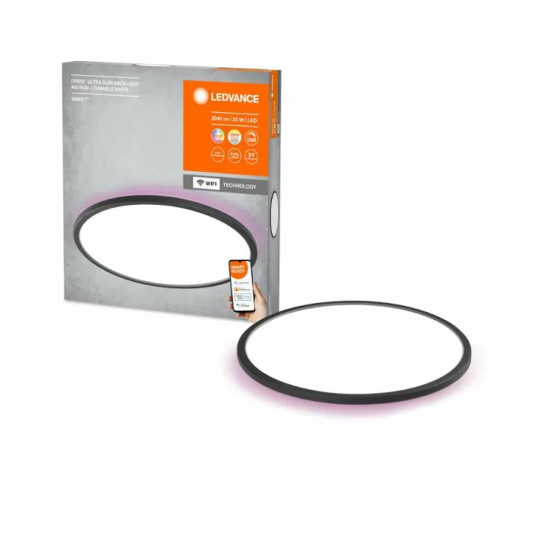 ORBIS Applique murale / Plafonnier Luminaires Ledvance LED Noir, 1 lumière, Changeur de couleurs