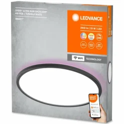 ORBIS Applique murale / Plafonnier Luminaires Ledvance LED Noir, 1 lumière, Changeur de couleurs